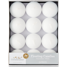 Candles Way to Celebrate Floating Candles Unscented White 24 Count Candle
