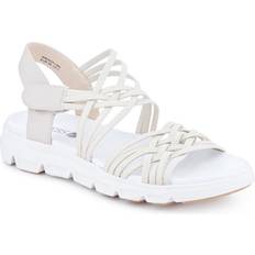 Pavers Wide-Fit Stretchy Cushioned Sandals - Beige