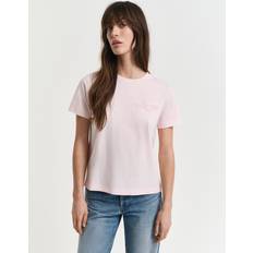 Gant Reg Tonal Shield Ss T-Shirt - Rosa
