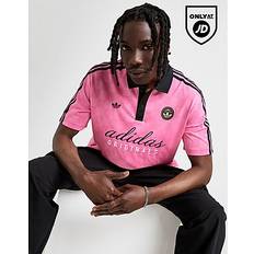 Adidas Pink Polo Shirts adidas Originals Football Script T-Shirt - Pink