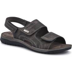 Pavers Shoes Pavers Leather Triple Touch Fasten Sandals - Black