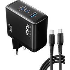 Iniu Batterier & Laddbart Iniu 100W USB C Kompakt 3 Portar GaN Chargingsblock