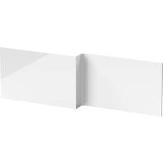 Bathtub Screens & Front Panels Balterley 1700mm Gloss White L Shape Shower Bath MDF Panel