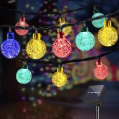 LQWELL Solcellsljusslinga För Utomhus 40 LED 10 m 33 FT Ljusslinga