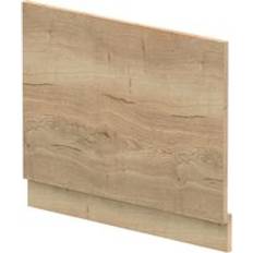 Bathtub Screens & Front Panels Balterley Edge Power Straight End Bath Panel & Plinth 700mm Textured Woodgrain Autumn Oak