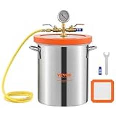 VEVOR 3 Gallon Upgraded Tempered Glass Lid Degassing Chamber
