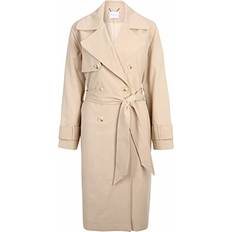 Tamaris Dam Arni Rutig Trenchcoat - Månljus