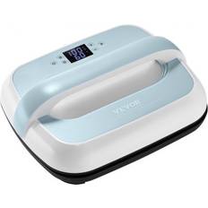 VEVOR Heat Press Machine 12 x 10 in Portable Heat Transfer Machine Blue+White