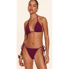 Purple Bikini Tops PrettyLittleThing Crinkle Triangle Bikini Top - Purple