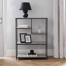 Grey Shelving Systems OHS Manhattan Display Unit Concrete Effect Grey Shelving System