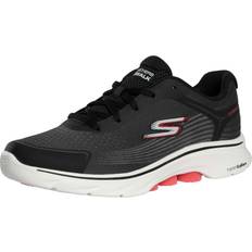 Uomo Scarpe da passeggio Skechers Go Walk 7 Alen Trainers - Black/Red