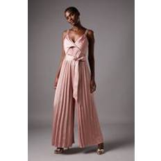 Lace Jumpsuits & Overalls Coast Satin Lace Mix Jumpsuit - Dusky Pink