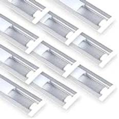 Jandei 10-pack Aluminiumprofiler 1 Meter 24,5 x 6,87 mm Ljuslist
