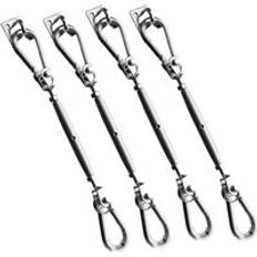 Silver Sail Awnings Primrose Silver Stainless Steel Square Rectangle Shade Sail Fixing Kit One Size
