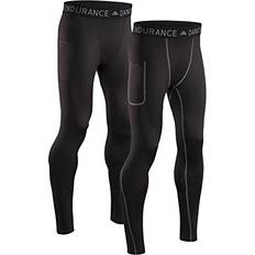 Danish Endurance Kompressionstights Med Fickor 2-Pack - Flerfärgad