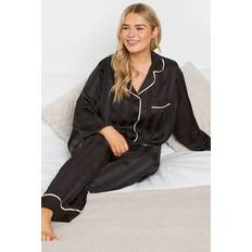 Pyjamas on sale Yours Satin Pyjama Set - Black