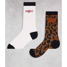 Adidas Bruna Strumpor adidas Leopardmönstrade Strumpor 2-pack - Brun