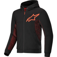 Alpinestars chrome hoodie Alpinestars Chrome Air Sport MC-Hoodie - Svart-Röd Herr