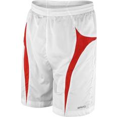 Adult - Red Shorts Spiro Team Micro-Lite Mesh Lining Shorts - White