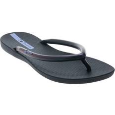 Womens Wave Bubble Flip Flops - Black