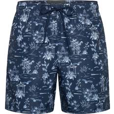 Lyle & Scott Badetøj Lyle & Scott Botanical Garden Print Swimshort Blue