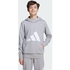Adidas Träningsplagg Hoodies adidas Performance Hoodie J BL FT HD 280 - Mgreyh/White
