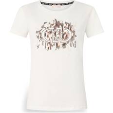 Denim/Jeanstyg T-shirts Liu Jo Bomull Kortärmad T-shirt Med Djurmönster Och Korta Ärmar - White