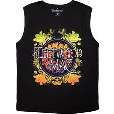Unisex Tank Tops Fleetwood Mac Circle Floral Logo Tank Top - Black