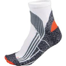 Technical Breathable Sports Socks - White/Grey/Orange