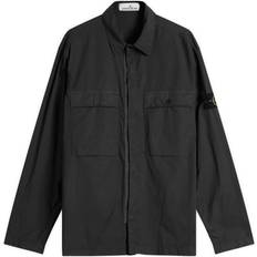 Stone Island Skjorter Stone Island 2 Pocket Tela Overshirt - Black