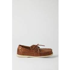Boat Shoes Burton Mens Leather Boat Shoes - Brown