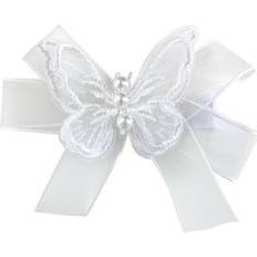 Trendy Trendy Butterfly Hairpin Featuring Pearl with Duckbill Clip