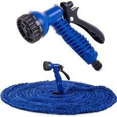 Expanderande vattenslang Verk Group Expanderande Vattenslang Med Munstycke 5-15m Blå
