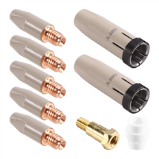 Welds on sale Sans Marque 24KD Coating Protection Nozzle 0.8mm MIG Torch 9 Pcs