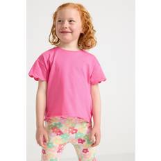 Lindex Rosa Överdelar Lindex Kortärmad Topp