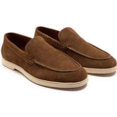 Thomas Crick FALDO Suede Leather Slip-on Casual Loafer Shoes - Brown