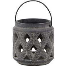 Lanterns Hill Interiors Amalfi Grey Lattice One Size Lantern