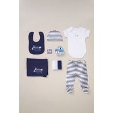 Rock A Bye Baby Cotton 10-Piece Gift Set Dark Navy