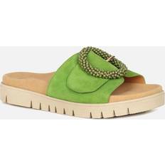 Heeled Sandals Gabor Everly Womens Mule Sandals - Granny Green