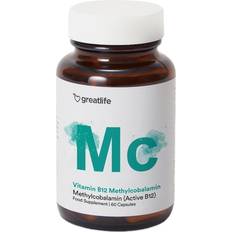 B12 methylcobalamin Greatlife Vitamin B12 Methylcobalamin 60 stk