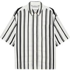 Anine Bing Skjorter Anine Bing Coco Monogram Bluser - Ivory/Black
