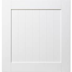 Kitchen Doors & Drawer Fronts GoodHome Alpinia Tongue & Groove Shaker Appliance Cabinet Door - Matt White