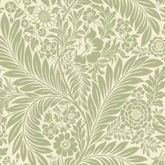 World of Wallpaper Florence Leaf Sage Green Cream 727