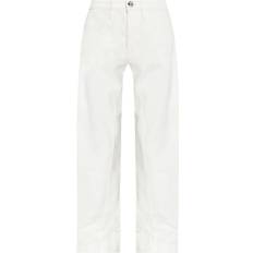 Jil Sander Bomuld Jeans Med Dekorativ Finish - Hvid