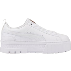 Puma Youth Mayze Leather - White/Team Gold