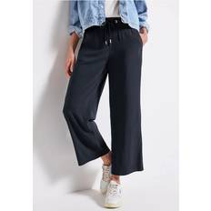 Street One Damen Wide Leg Hose - Blau