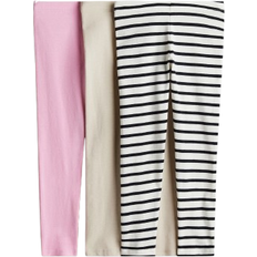 Bukser H&M Jente 3-Pack Leggings I Trikot - Rosa