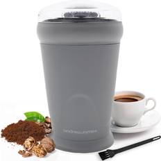 Coffee machine for home Andrew James Electric Coffee Grinder Machine 150W Grey