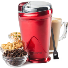 Andrew James Electric Coffee Grinder Machine 150W Red