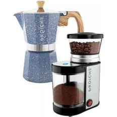 Coffee Grinders Grosche Grind Brew Duo Milano Stone Moka Pot Bremen Burr Grinder